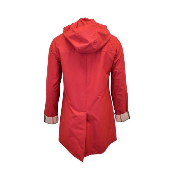 Burberry Brit Hooded Trench Coat in Red Polyester - Picture 2 of 4